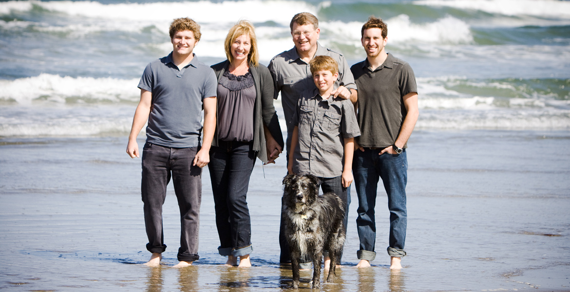 Central Coast Beach Family Portrait - Central Coast Family Portraits - Studio 101 West Photography