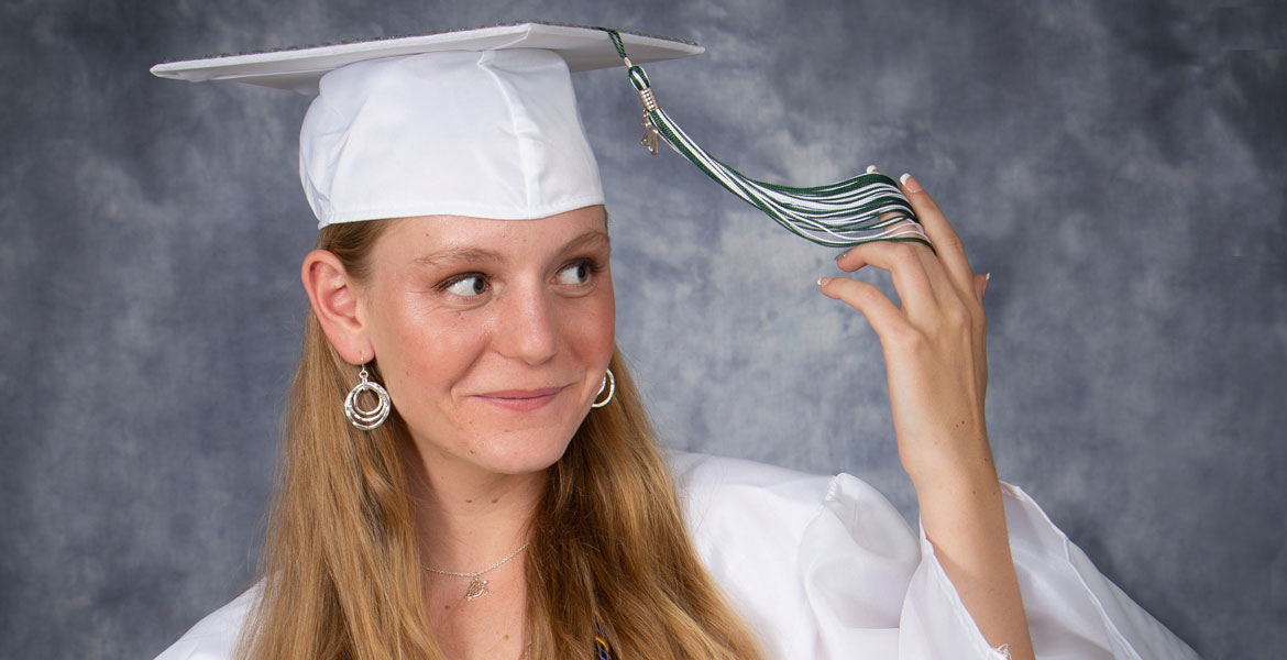 Atascadero Studio Senior Portrait - American Flag Senior Pictures - Studio 101 West Photography