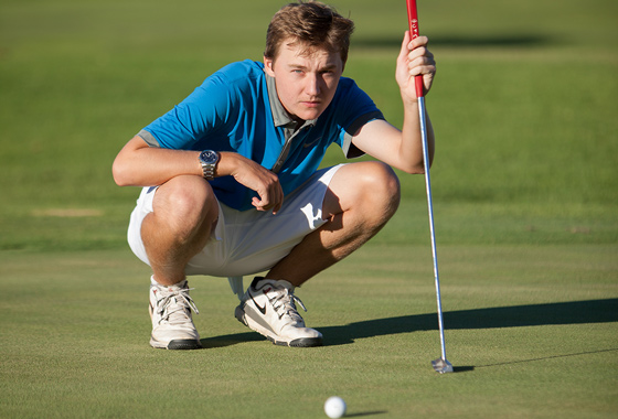 Atascadero High School Senior Portrait - Golfer Senior Portrait - Studio 101 West Photography