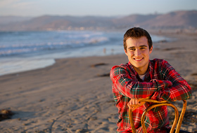 Central Coast High School Senior Portrait - Beach Senior Pictures - Studio 101 West Photography