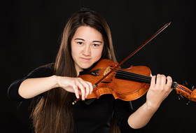 San Luis Obispo Senior Portrait - Violinist Senior Studio Senior Pictures - Studio 101 West Photography