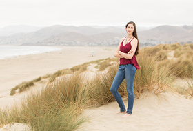 Morro Bay High School Senior Portrait - Choice Beach Location Portrait - Studio 101 West Photography