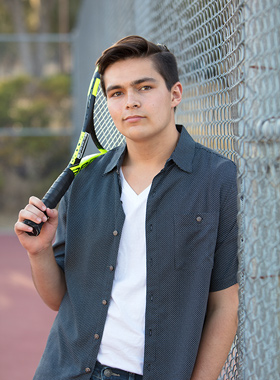 Templeton High School Senior Outdoor Portrait - Senior Photography Templeton Near Me - Tennis Player Senior Portrait - Athletic Senior Pictures - Memorible Senior Photography - Senior High School Photographer Near Me - Studio 101 West Photography