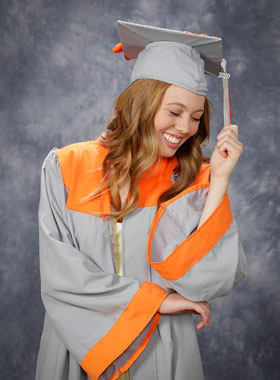 Atascadero Senior Cap and Gown Graduation Pictures - Studio Photography - Studio 101 West Photography