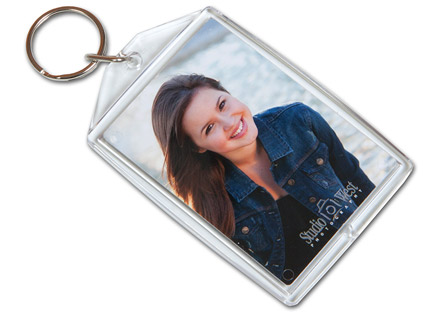 Senior Portrait Products - Senior Grad Photo Key Chain - Mother's Key Photo Key Chain - Studio 101 West Photography Products