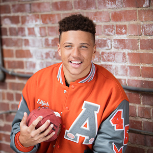 Atascadero Football Player Senior Portrait Photographer - Studio 101 West Photography