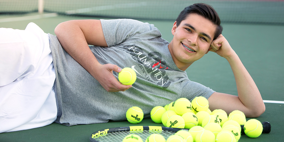 Paso Robles High School Senior Portrait - Tennis Senior Portrait - Studio 101 West Photography